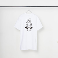 長場雄 Yu Nagaba - T-shirt "Skater"　White YN200110 官方授權